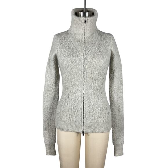 Isabel Marant 'Amina' Grey Mohair Jacket Size EU 34 / US 2 - Picture 2 of 6